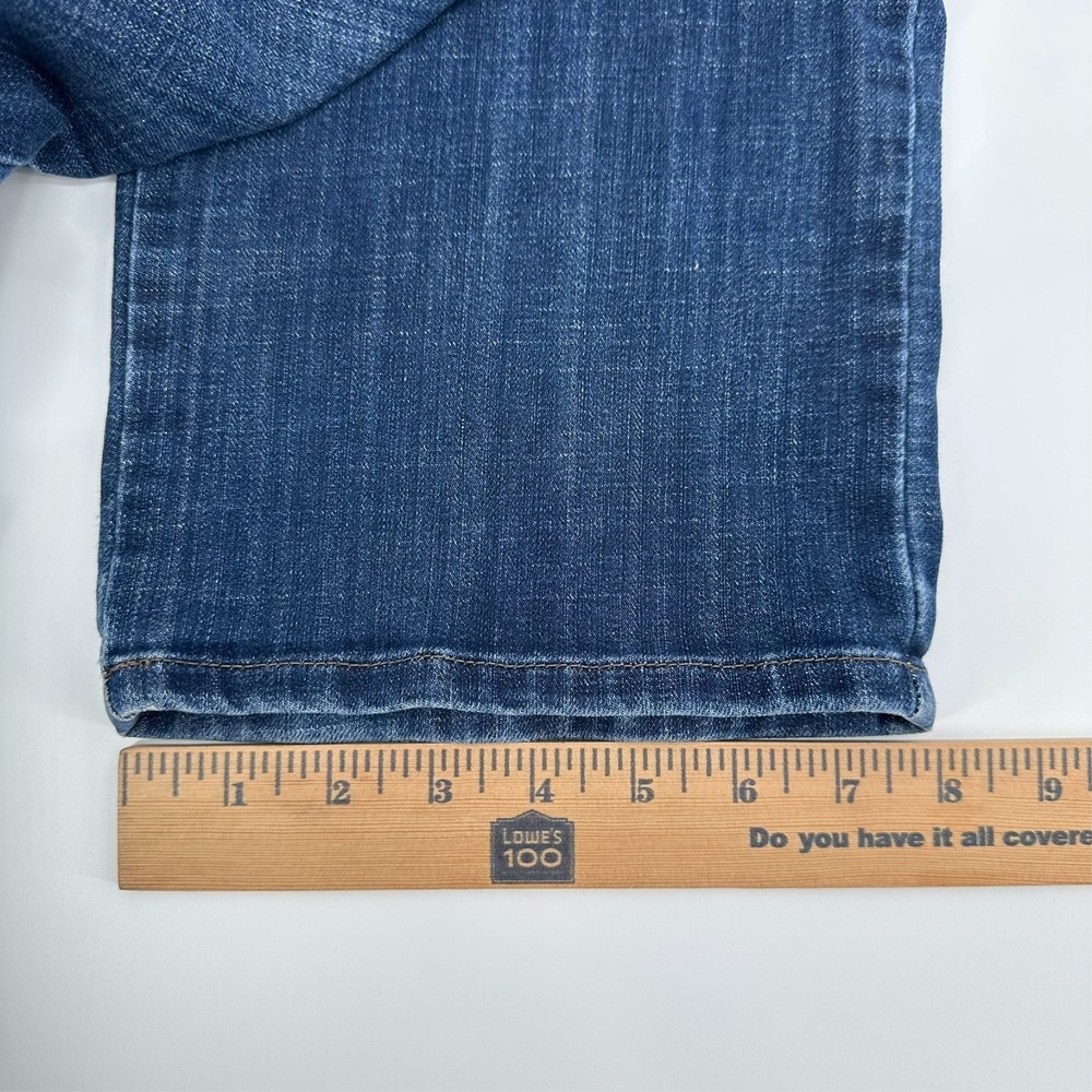 Lee Jeans Womens 18W Long Blue Denim Relaxed Fit Straight Leg Mid Rise Stretch - Picture 10 of 10
